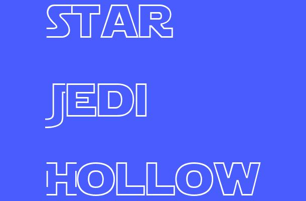 Star Jedi Hollow Font