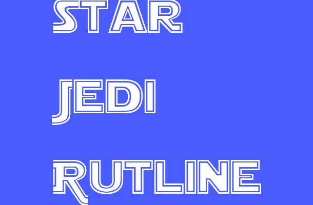 Star Jedi Outline Font