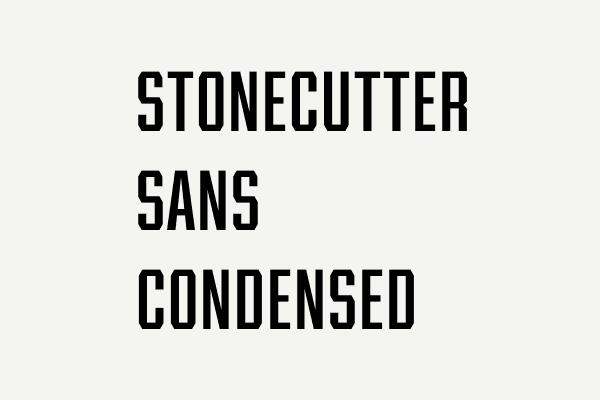 Stonecutter Sans Condensed Font