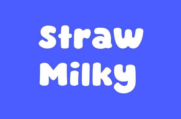 Straw Milky Font