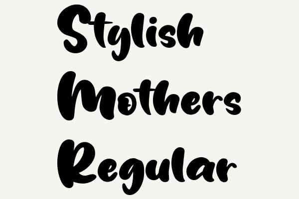 Stylish Mothers Regular Font