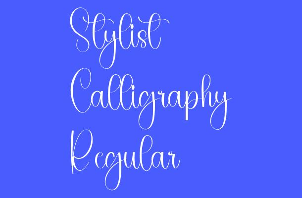 Stylist Calligraphy Regular Font