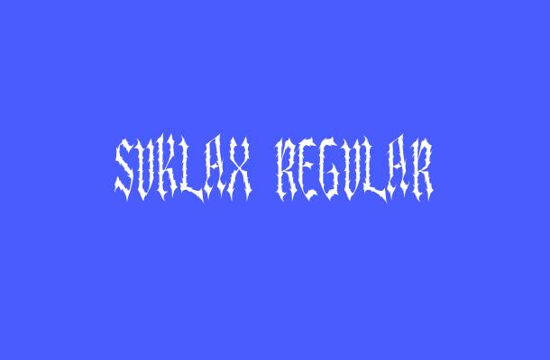 Suklax Regular Font