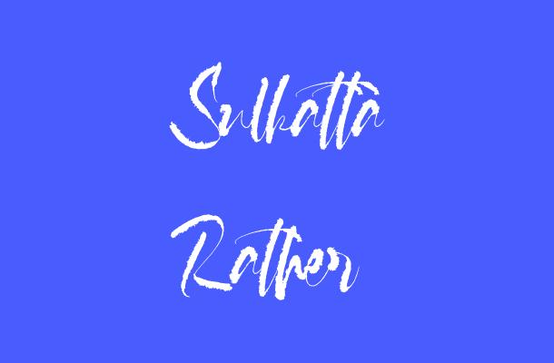 Sulkatta Rather Font