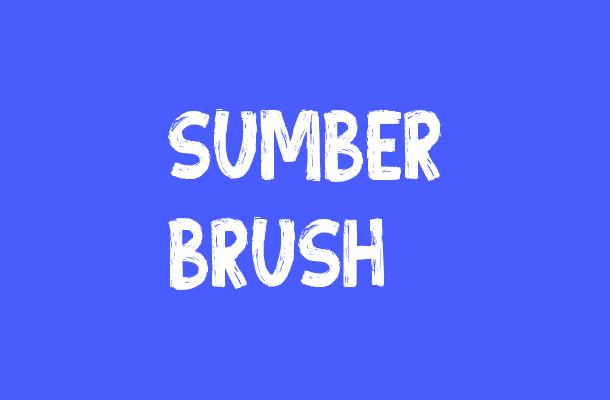 Sumber Brush Font