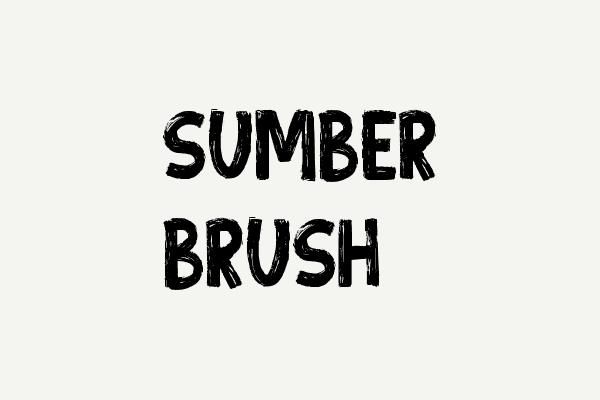 Sumber Brush Font