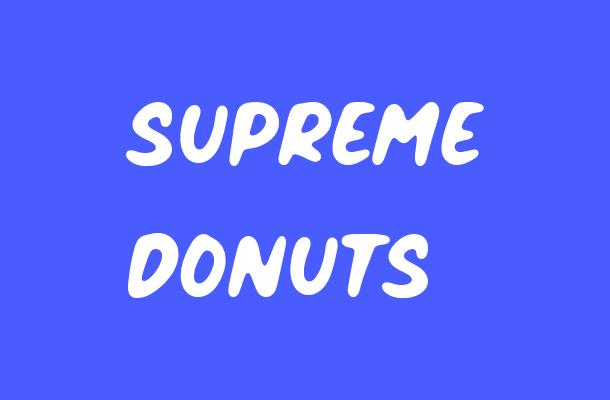 Supreme Donuts Font