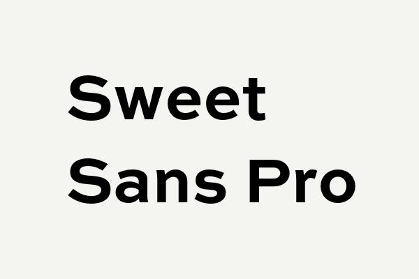 Sweet Sans Pro Font
