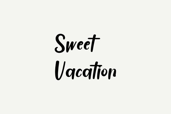 Sweet Vacation Font