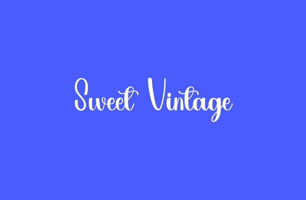 Sweet Vintage Font