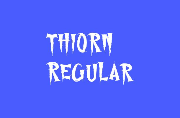 THIORN Regular Font