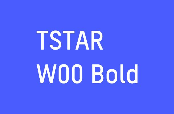 TSTAR W00 Bold Font