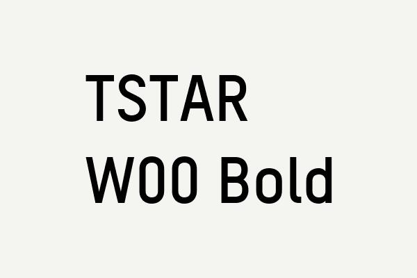 TSTAR W00 Bold Font