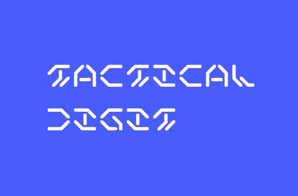 Tactical Digit Font