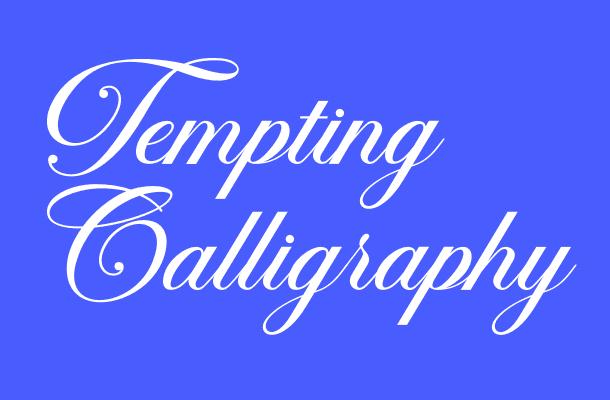 Tempting Calligraphy Font