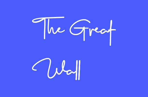 The Great Wall Font