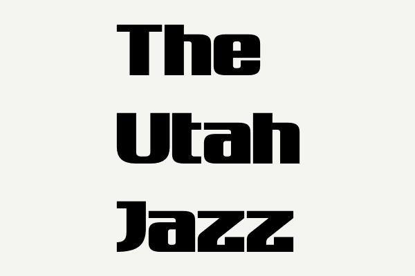 The Utah Jazz Font