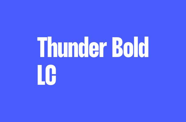 Thunder Bold LC Font