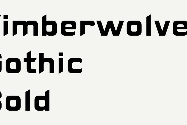 Timberwolves Gothic Bold Font