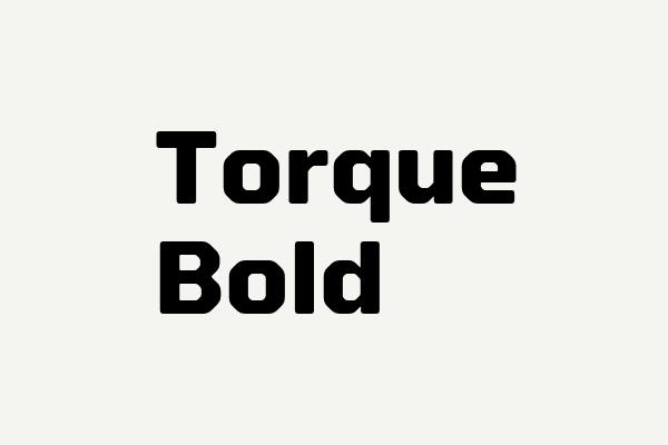 Torque Bold Font