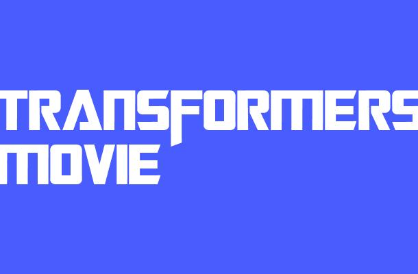 Transformers Movie Font