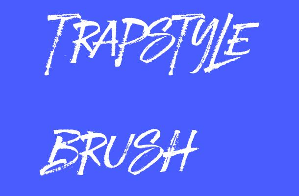 Trapstyle Brush Font