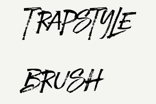 Trapstyle Brush Font