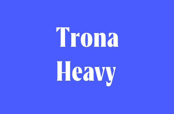 Trona Heavy Font