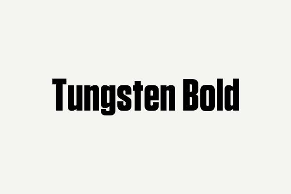 Tungsten Bold Font