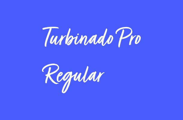 Turbinado Pro Regular Font