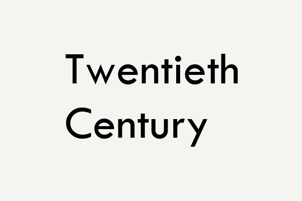 Twentieth Century Font