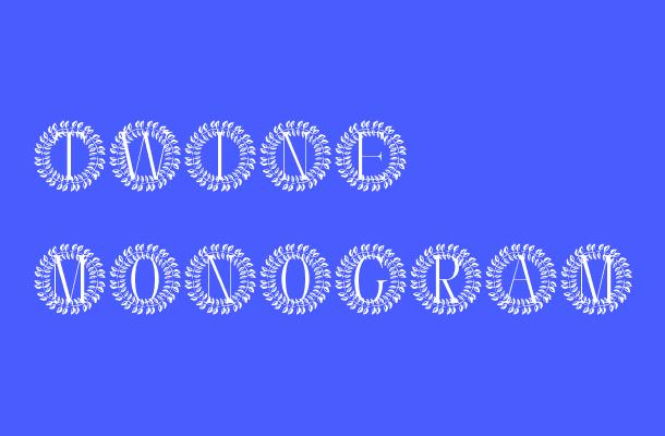 Twine Monogram Font