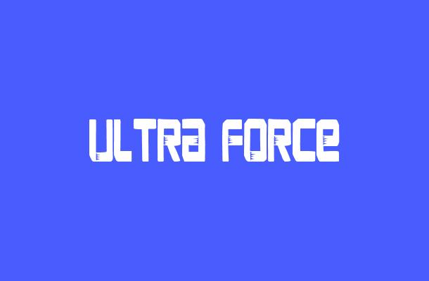Ultra Force Font Font