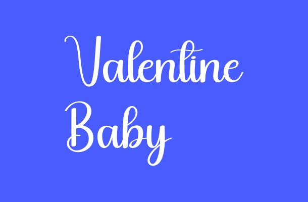 Valentine Baby Font