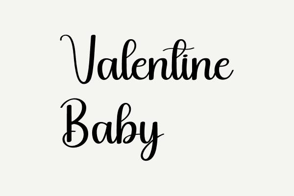 Valentine Baby Font
