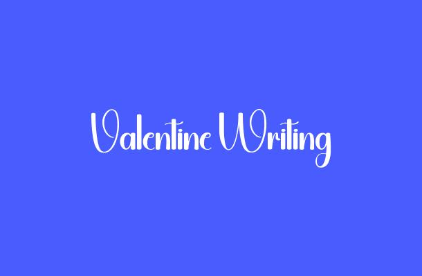 Valentine Writing Font