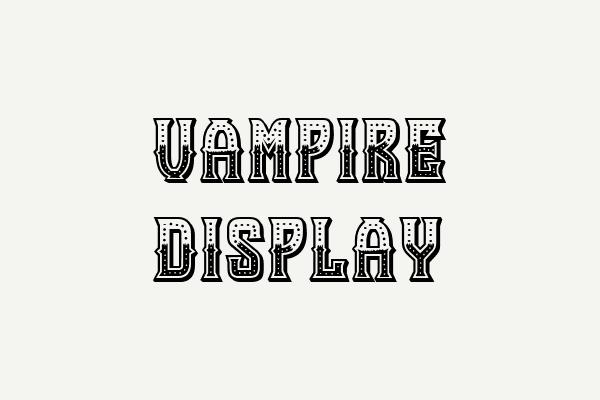 Vampire Display Font
