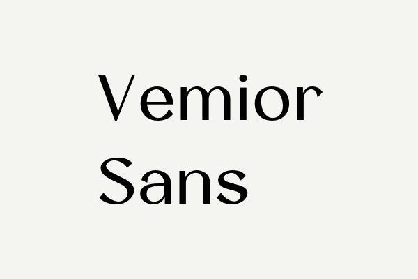Vemior Sans Font