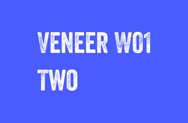 Veneer W01 Two Font