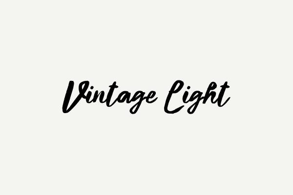 Vintage Light Font