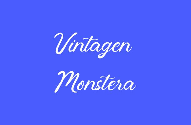 Vintagen Monstera Font