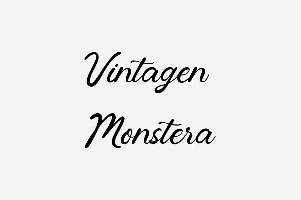 Vintagen Monstera Font