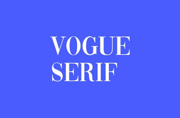 Vogue Serif Font