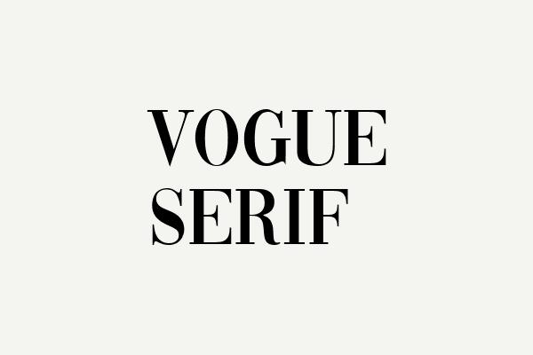 Vogue Serif Font