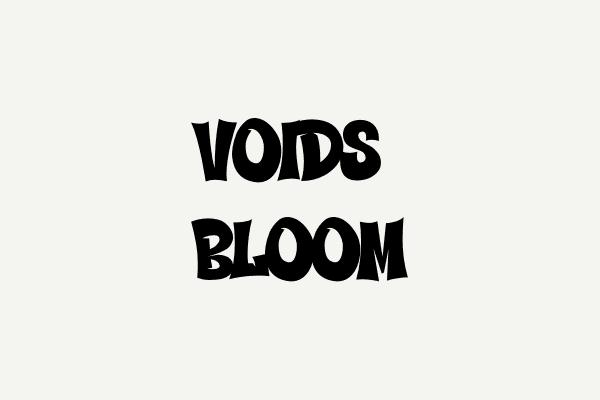 Voids Bloom Font