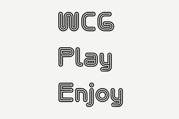 WCG Play Enjoy Font