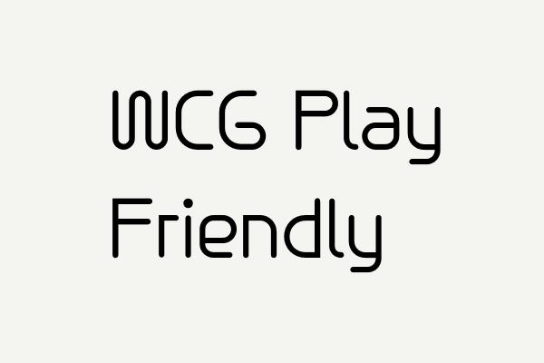 WCG Play Friendly Font
