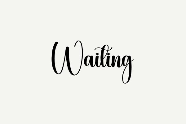Waiting Font