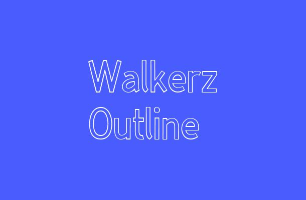 Walkerz Outline Font