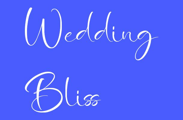 Wedding Bliss Font